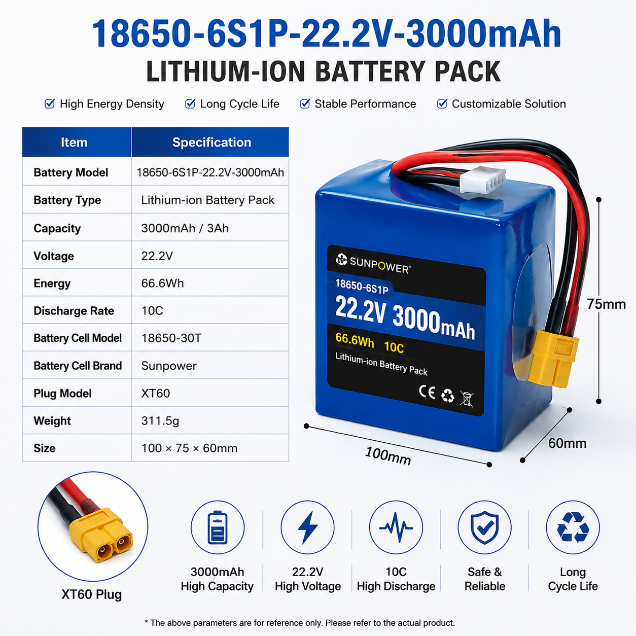 18650 3000mah battery pack