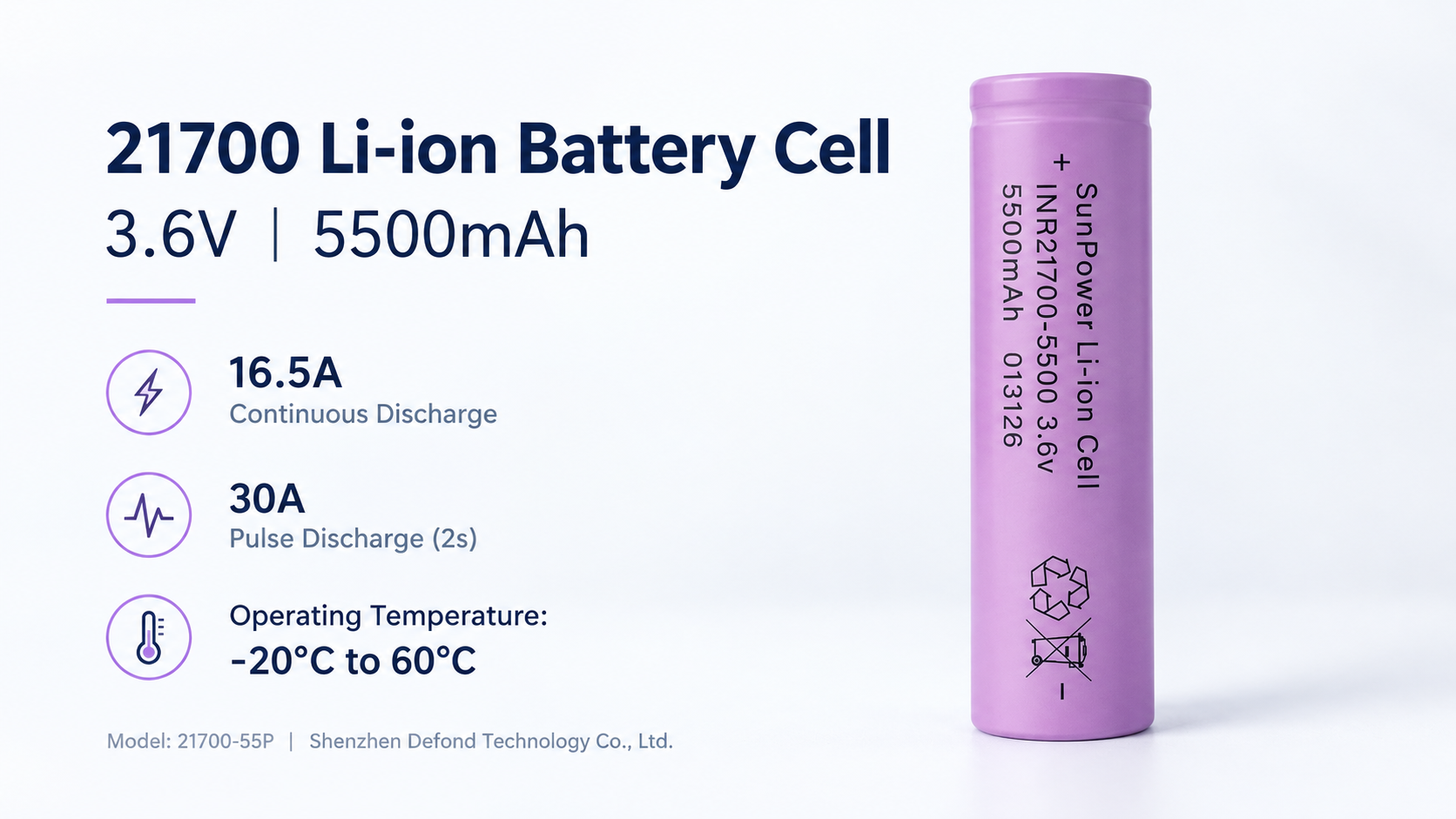 21700 lithium ion cell